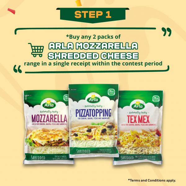 Arla Cheese Up Your Pasta Buy & Win Contest (15 July 2021 - 25 August 2021)