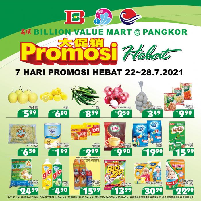 BILLION Pangkor Promotion (22 July 2021 - 28 July 2021)
