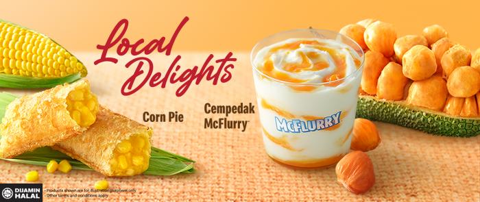 McDonald's Corn Pie and Cempedak McFlurry