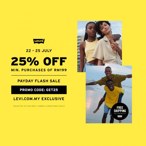 Levi's Online Sale 25% OFF Promo Code (22 Jul 2021 - 25 Jul 2021)