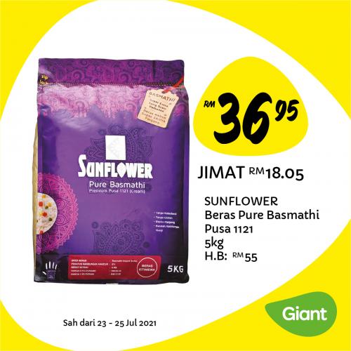 Sunflower Beras Pure Basmathi Pusa 1121 5kg @ RM36.95
