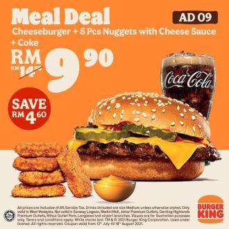 Burger King Meal Deal Promotion (13 Jul 2021 - 18 Aug 2021)