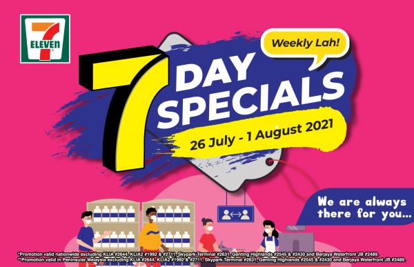 7 Eleven 7 Day Special Promotion (26 July 2021 - 1 August 2021)