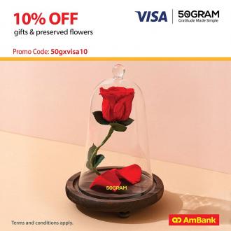 50Gram AmBank Visa Credit Card 10% OFF Promotion (valid until 31 Dec 2021)