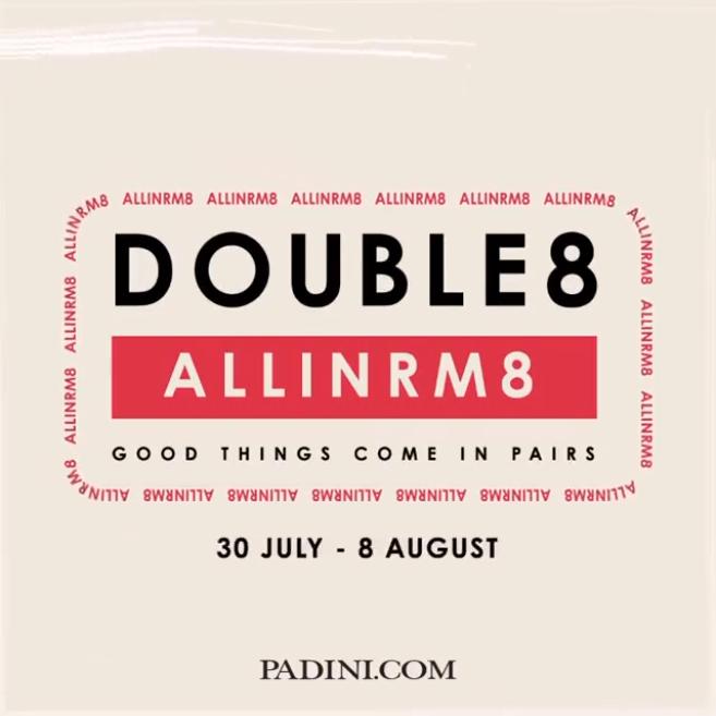 Padini Online 8.8 Sale As Low As RM8 (30 July 2021 - 8 August 2021)