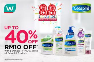 Watsons Online Cetaphil 8.8 Sale Up To 40% OFF (30 Jul 2021 - 9 Aug 2021)