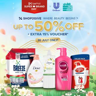 Unilever Lazada Super Brand Day Sale Up To 50% OFF (30 July 2021)