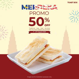 Toast Box Merdeka 50% OFF Promotion (1 August 2021 - 31 August 2021)