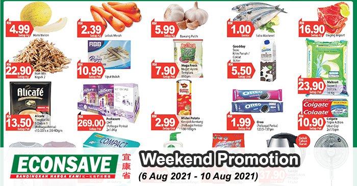 Econsave Weekend Promotion (6 Aug 2021 - 10 Aug 2021)