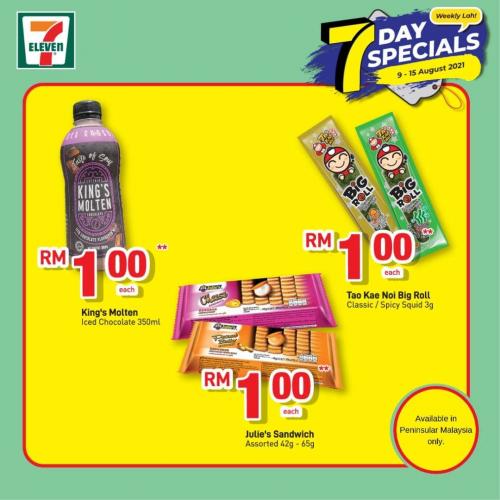 7 Eleven 7 Day Special Promotion (9 August 2021 - 15 August 2021)