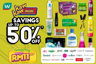 Watsons Kaw Kaw Deals Sale Saving Up To 50% OFF (10 August 2021 - 16 August 2021)
