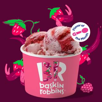 Baskin Robbins Berry Mixed Up Ice Cream Flavor
