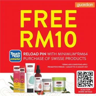 Guardian Swisse Products FREE RM10 TNG eWallet Credit Promotion (1 August 2021 - 31 August 2021)
