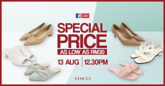 Padini Vincci Facebook Live Special Price Sale As Low As RM30 (13 August 2021)