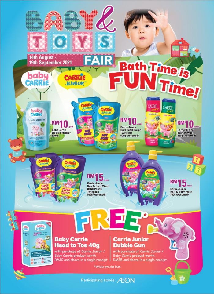 AEON Baby & Toys Fair Promotion (14 August 2021 - 19 September 2021)