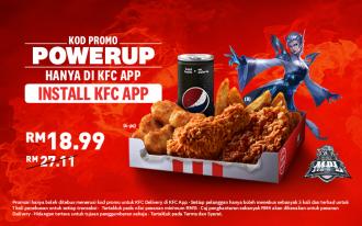 KFC Delivery POWERUP @ RM18.99 Promotion (valid until 21 October 2021)