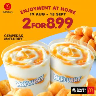McDonald's McDelivery Cempedak McFlurry 2 for RM8.99 Promotion (19 August 2021 - 15 September 2021)