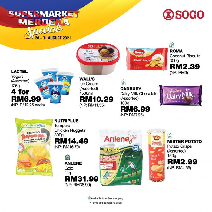 SOGO Kuala Lumpur Supermarket Merdeka Promotion (20 August 2021 - 31 August 2021)
