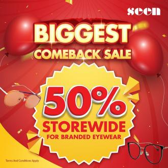 Seen Biggest Comeback Sale 50% OFF at Johor Premium Outlets (23 August 2021 onwards)
