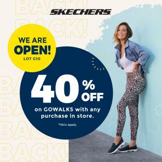 Skechers Subang Parade GOwalk 5 Shoes Sale 40% OFF