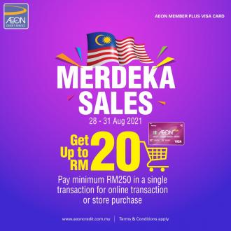 AEON Member Plus Visa Card Merdeka Sales (28 Aug 2021 - 31 Aug 2021)