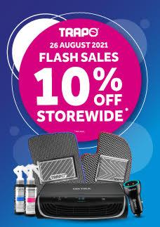 Trapo Flash Sales 10% OFF Storewide (26 August 2021)