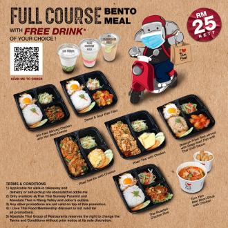 Absolute Thai Delivery Bento Box Promotion FREE RM10 Voucher