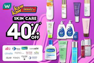 Watsons Skincare Sale 40% OFF (26 August 2021 - 31 August 2021)