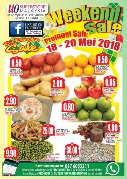 UO SuperStore Weekend Sale Promotion at Pasir Gudang (18 May 2018 - 20 May 2018)