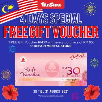 The Store Merdeka FREE Voucher Promotion (28 August 2021 - 31 August 2021)