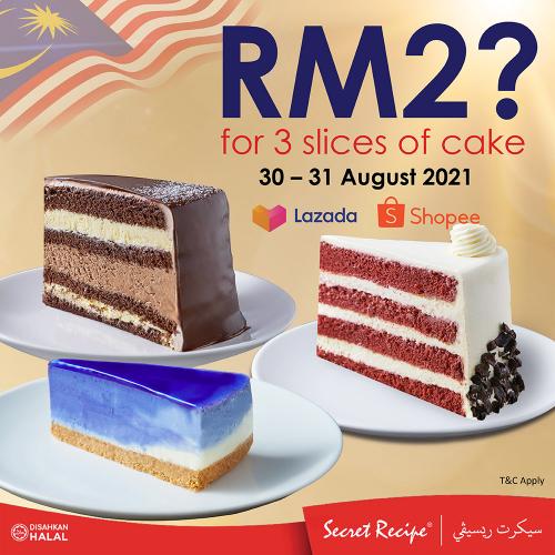 Secret Recipe Merdeka Cake Promotion on Lazada & Shopee (30 August 2021 - 31 August 2021)