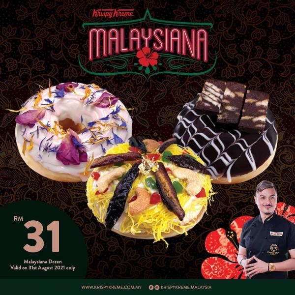Krispy Kreme Malaysiana Dozen Merdeka Promotion (31 August 2021)