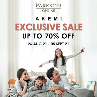 Parkson Online Akemi Exclusive Sale Up To 70% OFF (26 August 2021 - 5 September 2021)