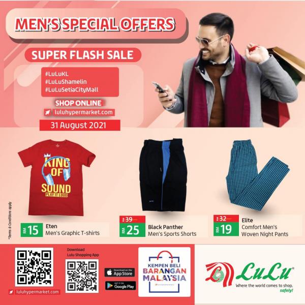 LuLu Hypermarket Men's Special Offers Sale (31 August 2021)