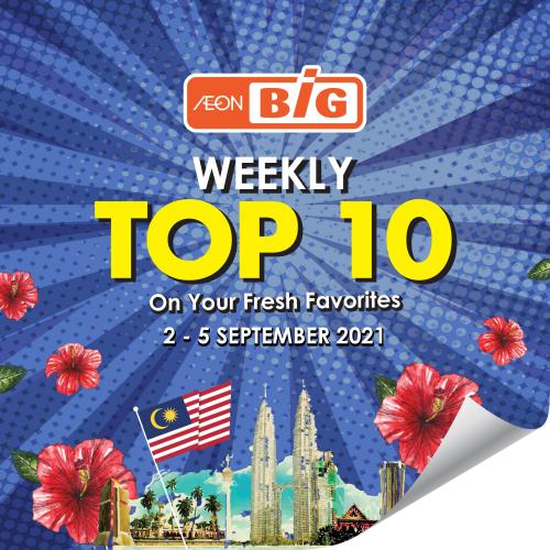 AEON BiG Weekly Top 10 Promotion (2 September 2021 - 5 September 2021)