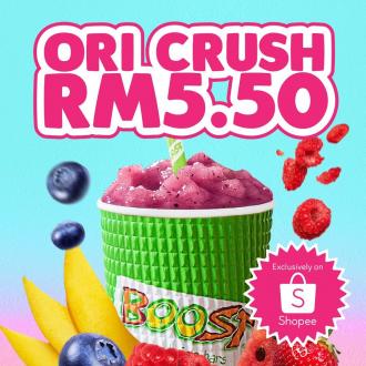 Boost Juice Bars Shopee Ori Crush @ RM5.50 Promotion