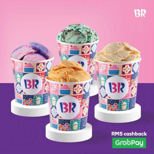 Baskin Robbins GrabPay RM5 Cashback Promotion (valid until 15 September 2021)