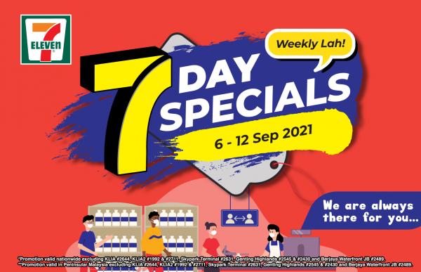 7 Eleven 7 Day Special Promotion (6 September 2021 - 12 September 2021)