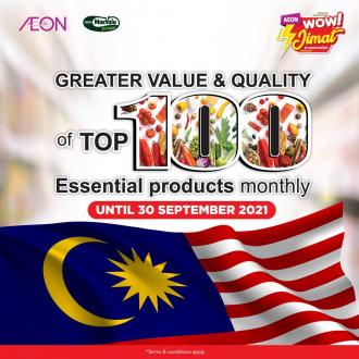 AEON Top 100 Essential Products Promotion (valid until 30 September 2021)