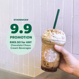 Starbucks 9.9 Promotion Chocolate Choux Cream @ RM9.90 (9 Sep 2021)