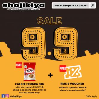 Shojikiya Online 9.9 Sale (9 Sep 2021)