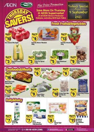 AEON Supermarket Thursday Savers Promotion (9 September 2021)