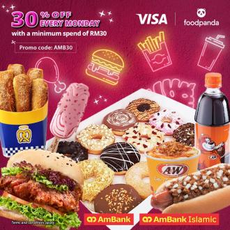 FoodPanda Ambank Credit Card 30% OFF Promotion (every Monday)