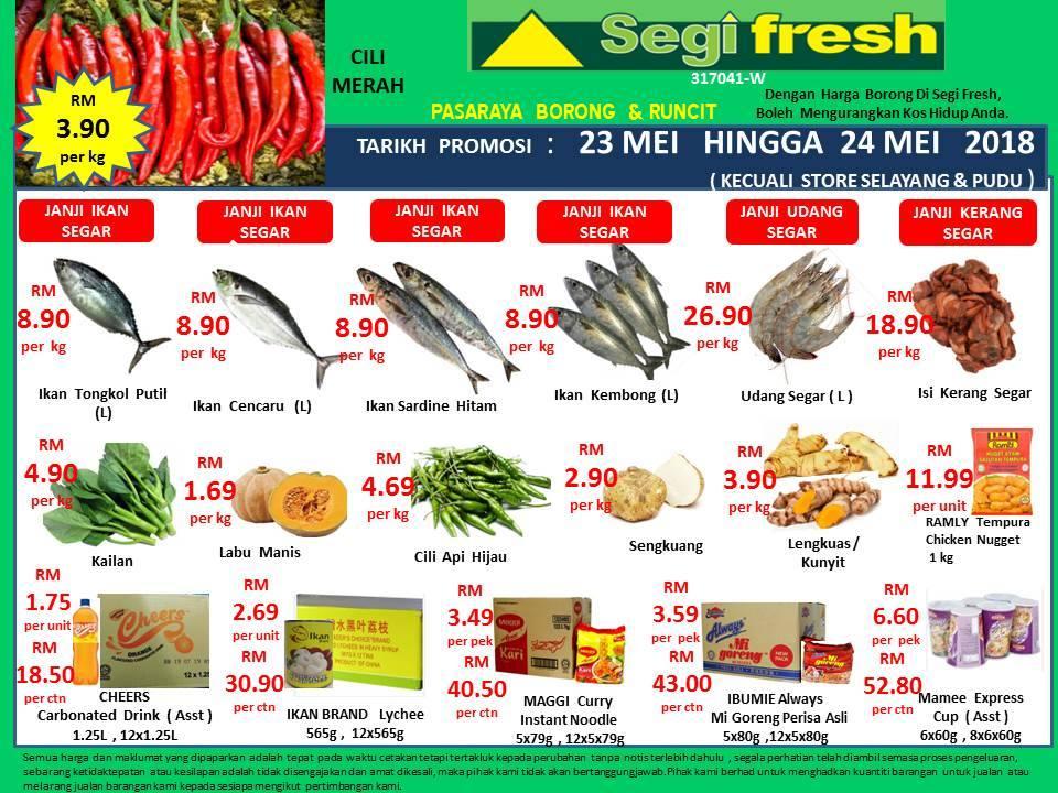 Segi Fresh Promosi Hebat Promotion (23 May 2018 - 24 May 2018)