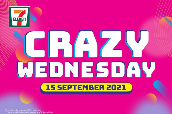 7 Eleven Crazy Wednesday Promotion (15 September 2021)