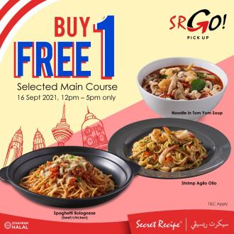 Secret Recipe SR Go Malaysia Day Buy 1 FREE 1 Main Course Promotion (16 September 2021)
