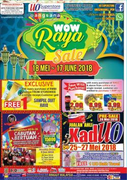 UO SuperStore Raya Sale Promotion at Angsana Mall Ipoh (18 May 2018 - 17 June 2018)