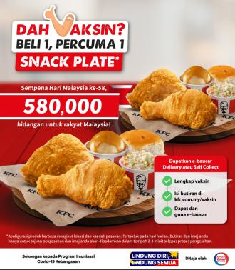 KFC Malaysia Day Vaccinated Buy 1 FREE 1 Promotion (16 September 2021 - 16 October 2021)