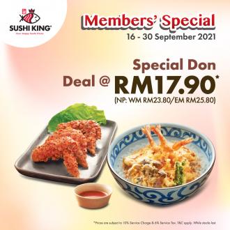 Sushi King Members Special Don Deal @ RM17.90 Promotion (16 September 2021 - 30 September 2021)