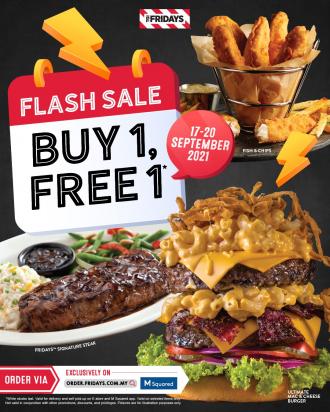 TGI Fridays Buy 1 FREE 1 Flash Sale (17 September 2021 - 20 September 2021)